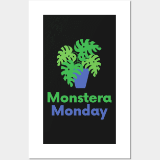 Funny House plant Graphic For Women Monstera Monday Gift Posters and Art